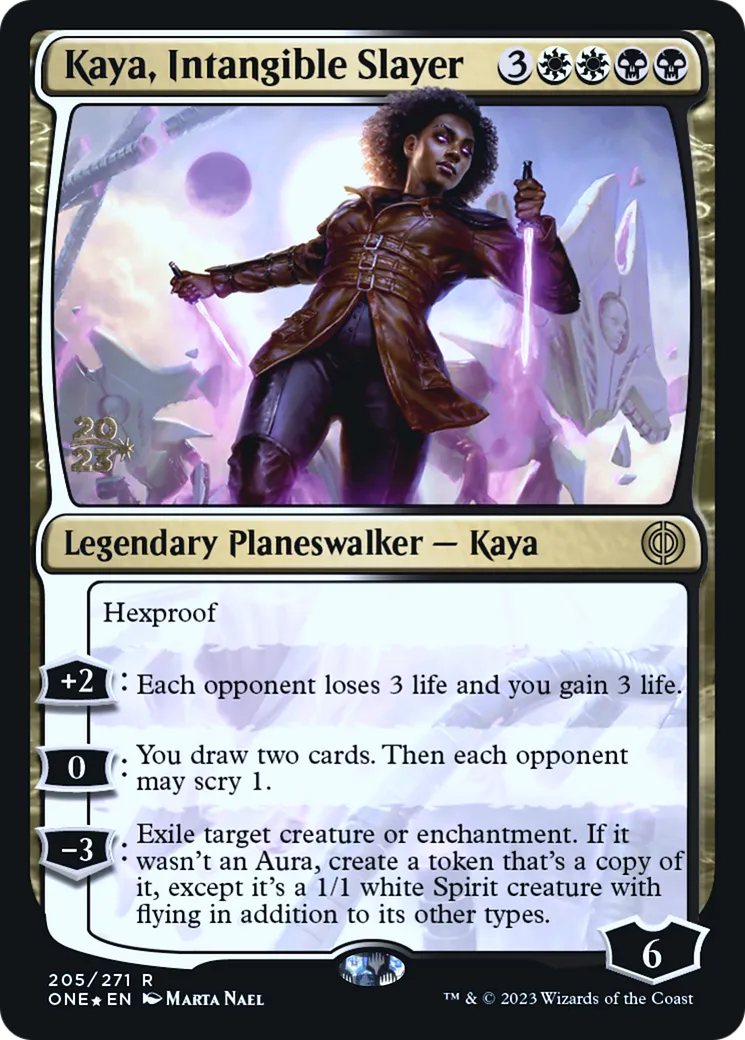 Kaya, tueuse intangible — Phyrexia: All Will Be One Promos — Magic: The Gathering