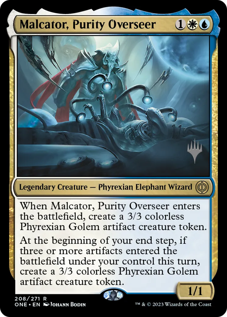 Malcator, brigadier de la pureté — Phyrexia: All Will Be One Promos — Magic: The Gathering