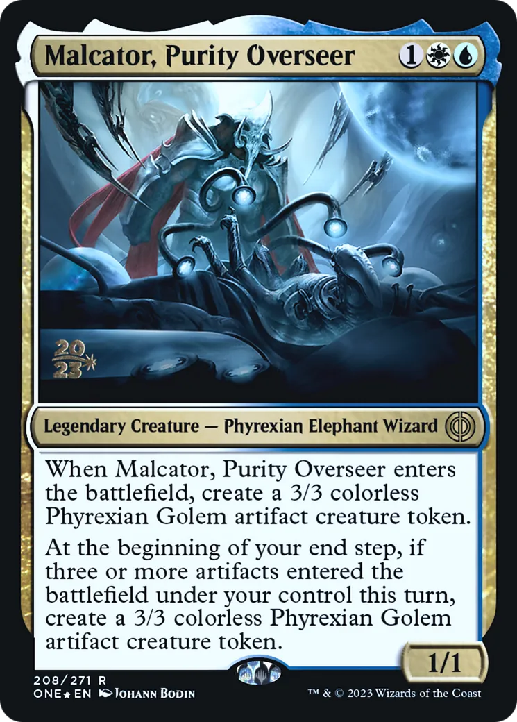 Malcator, brigadier de la pureté — Phyrexia: All Will Be One Promos — Magic: The Gathering