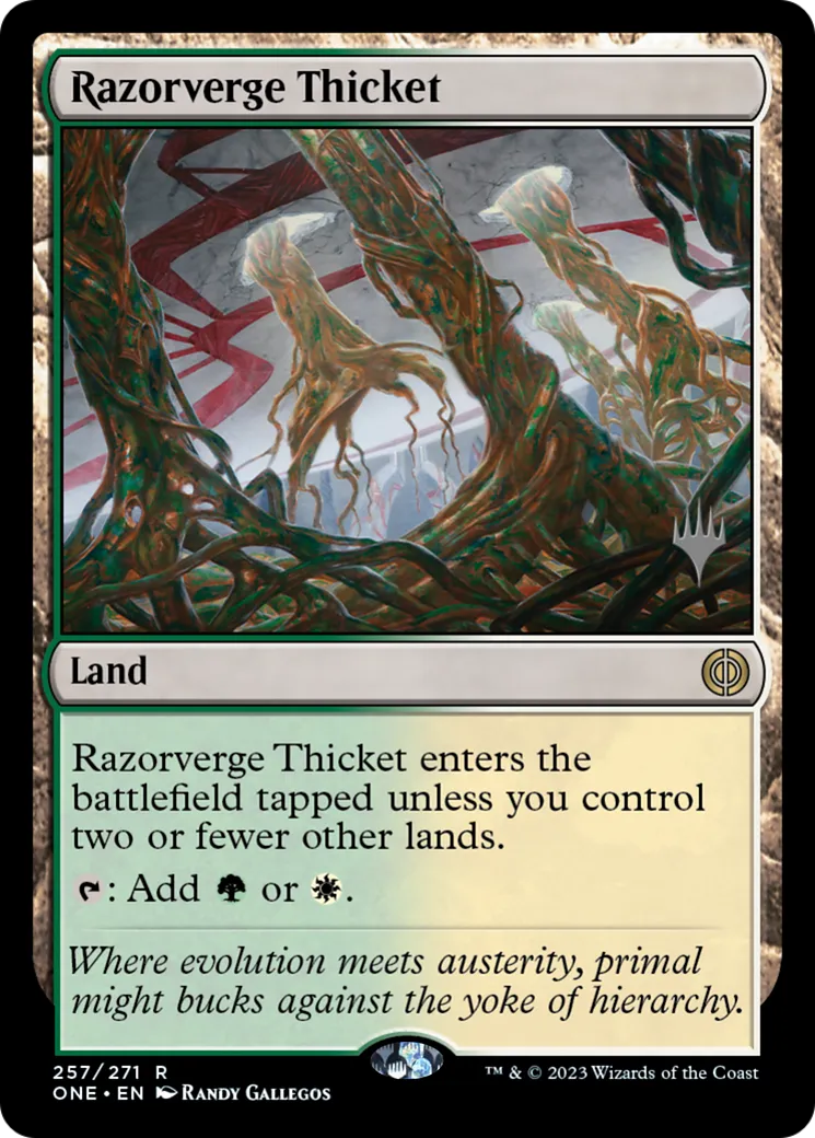 Razorverge Thicket — Phyrexia: All Will Be One Promos — Magic: The Gathering