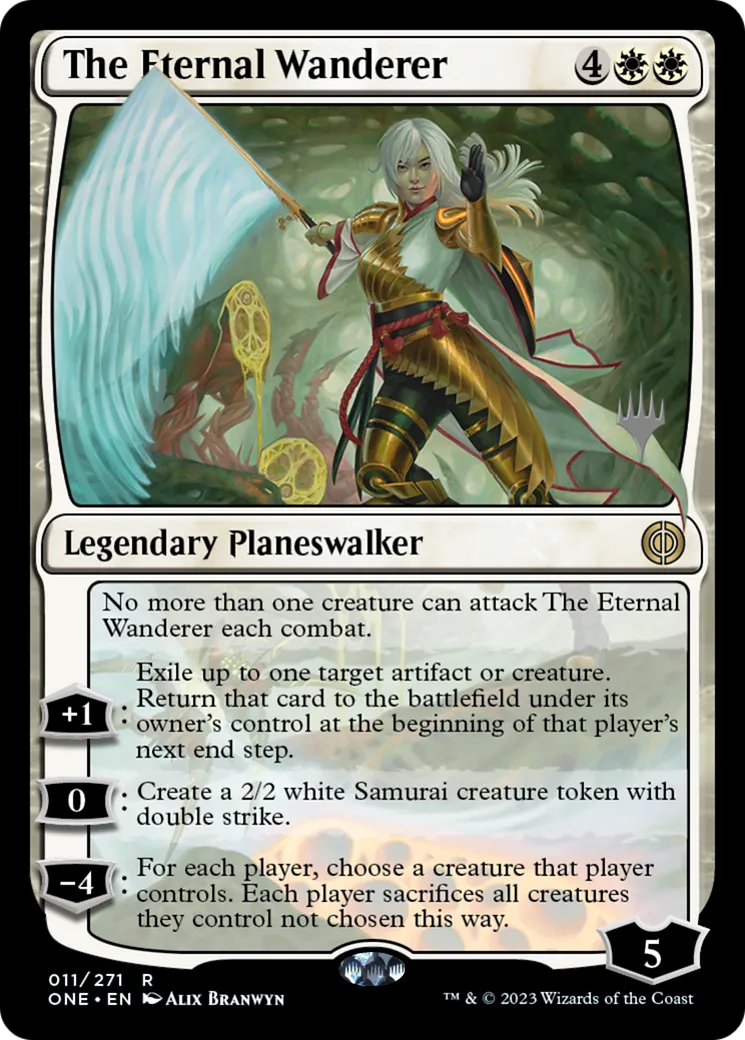 The Eternal Wanderer — Phyrexia: All Will Be One Promos — Magic: The Gathering