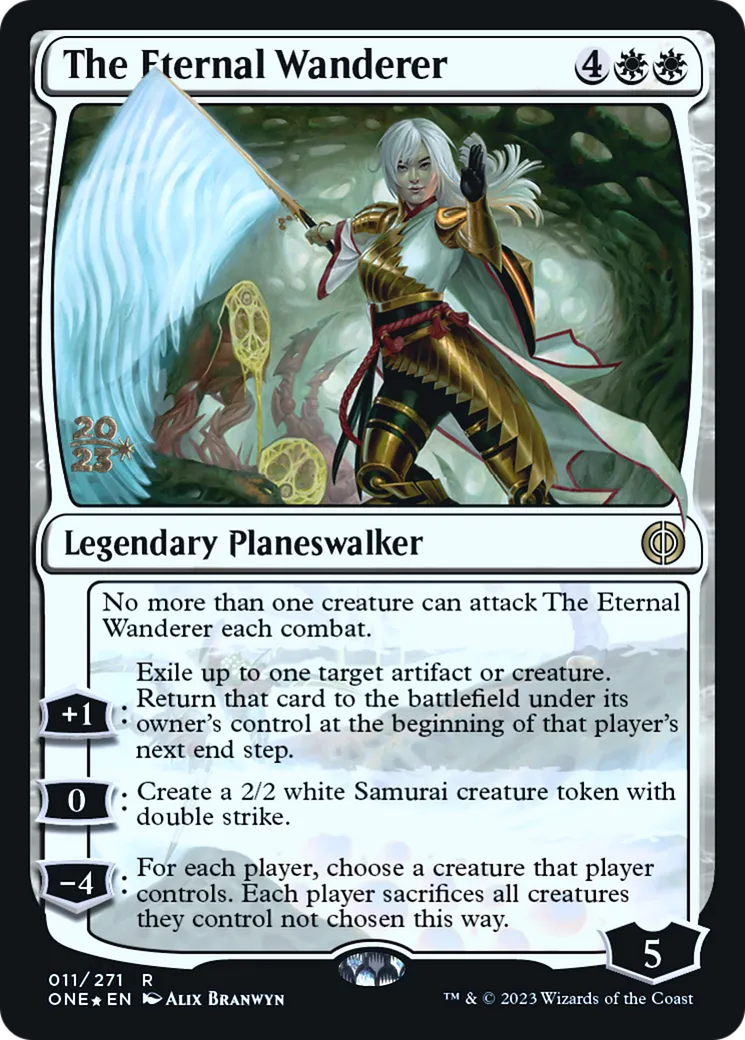 The Eternal Wanderer — Phyrexia: All Will Be One Promos — Magic: The Gathering