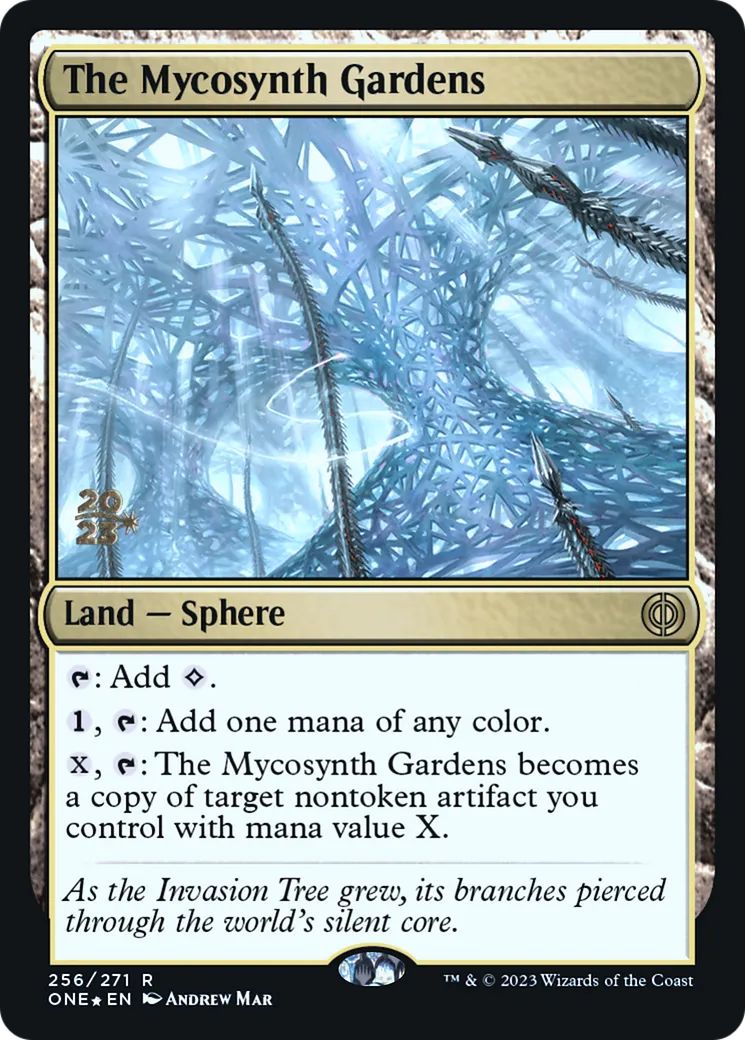 Les Jardins de mycosynthèse — Phyrexia: All Will Be One Promos — Magic: The Gathering