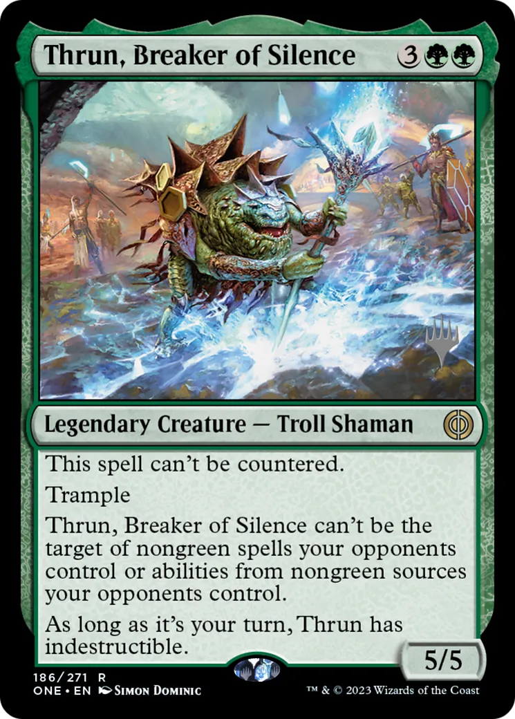 Thrun, briseur de silence — Phyrexia: All Will Be One Promos — Magic: The Gathering