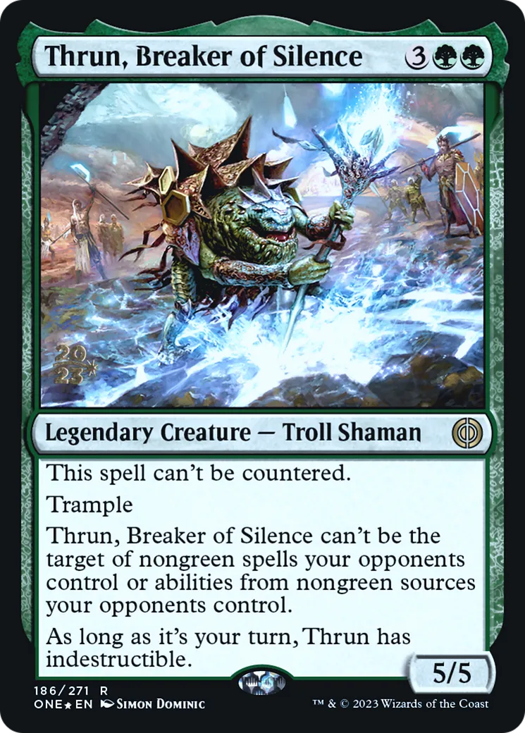 Thrun, briseur de silence — Phyrexia: All Will Be One Promos — Magic: The Gathering