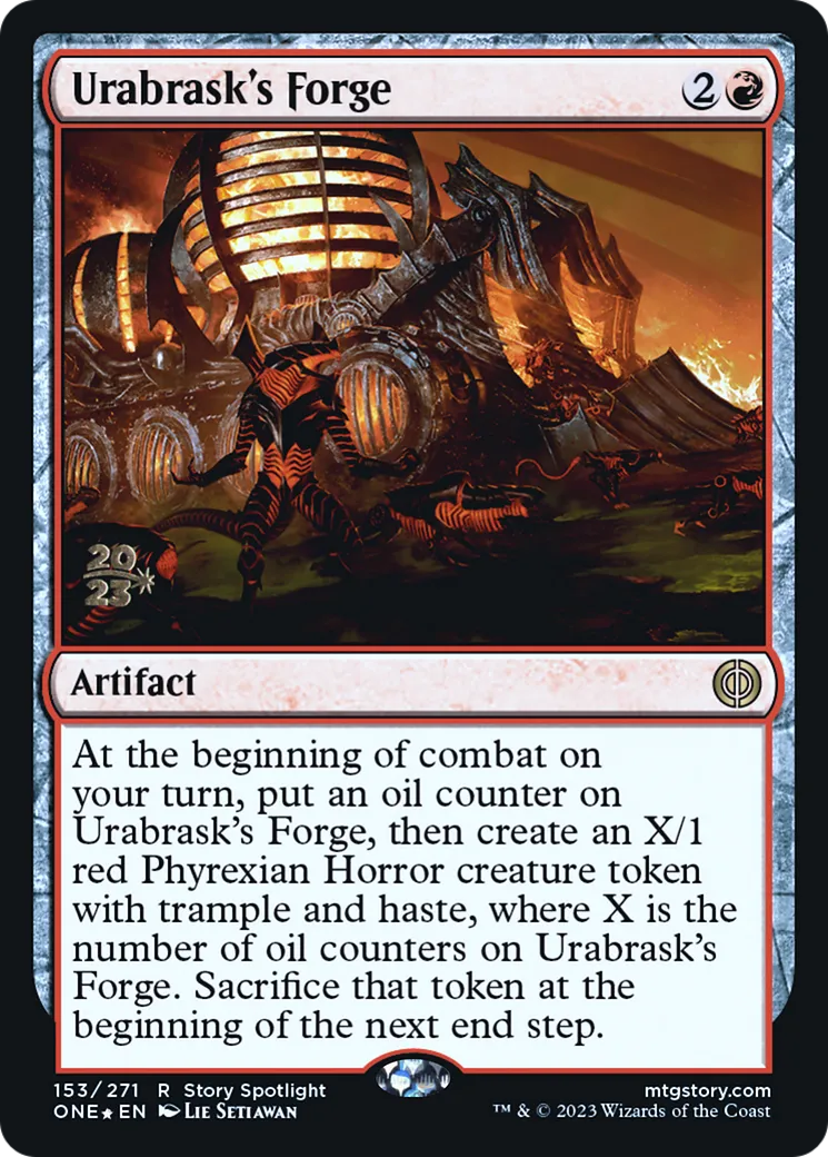 Forge d'Urabrask — Phyrexia: All Will Be One Promos — Magic: The Gathering