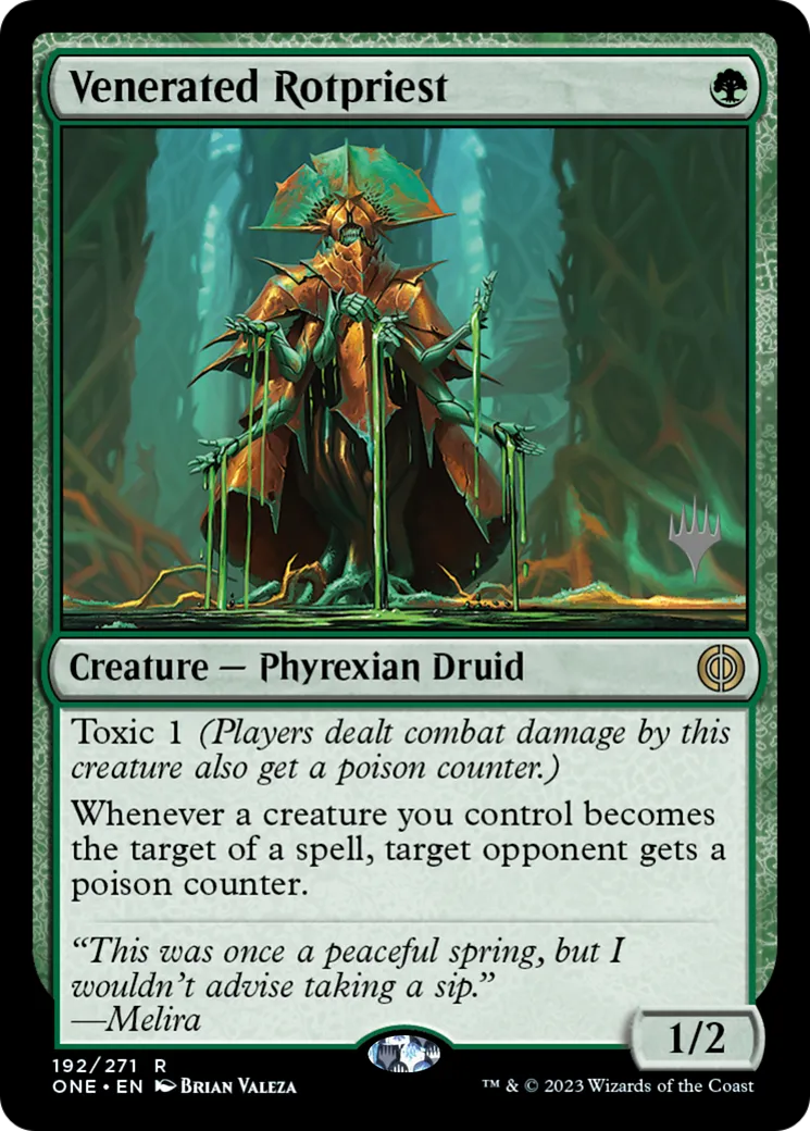 Venerated Rotpriest — Phyrexia: All Will Be One Promos — Magic: The Gathering