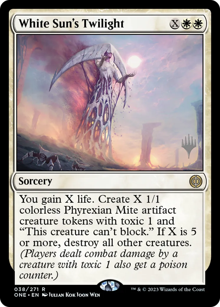 Crépuscule de Blancsoleil — Phyrexia: All Will Be One Promos — Magic: The Gathering