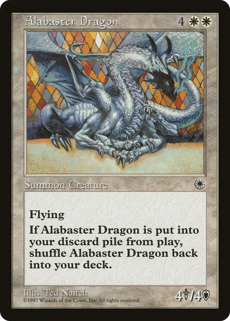 Alabaster Dragon — Portal — Magic: The Gathering