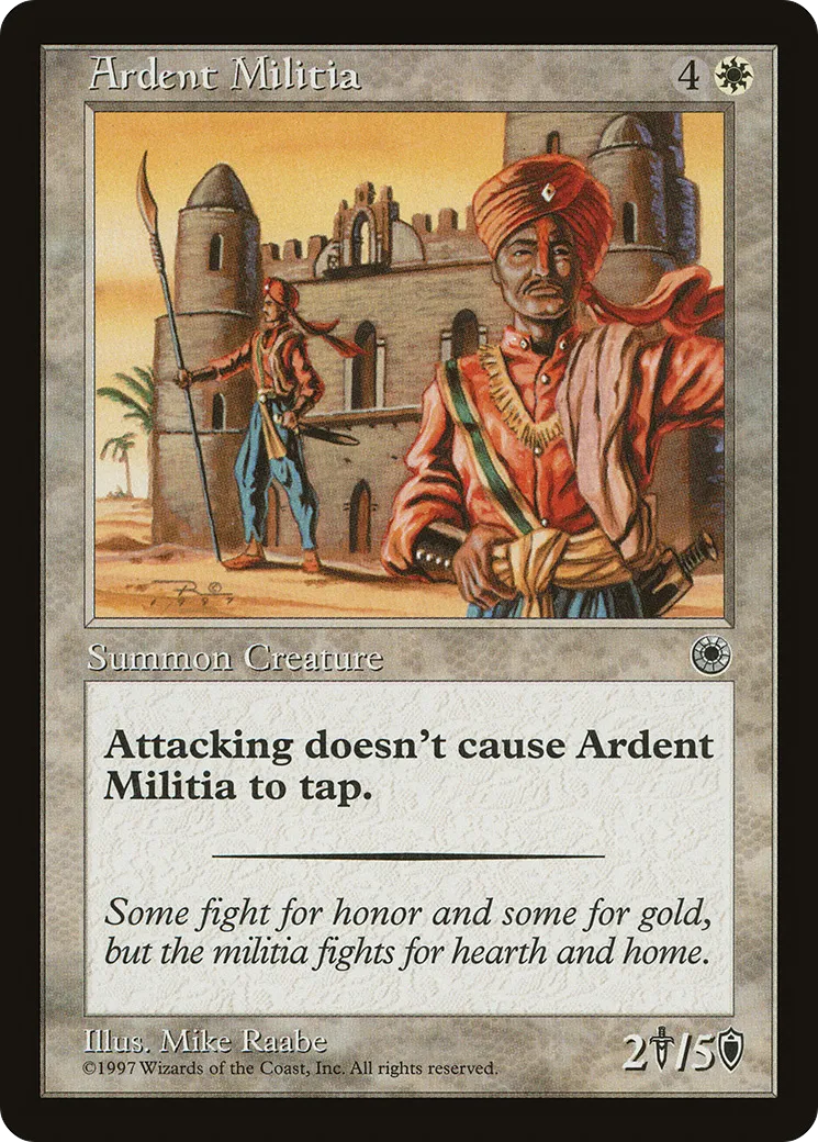 Ardent Militia — Portal — Magic: The Gathering