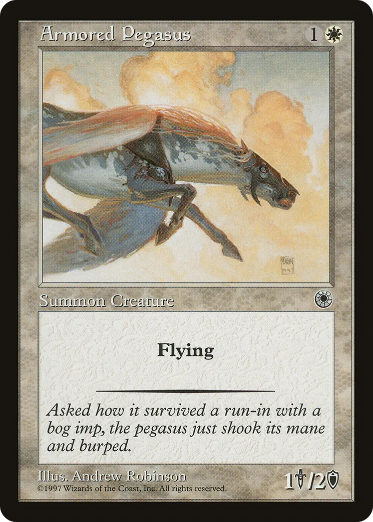 Pégase cuirassé — Portal — Magic: The Gathering