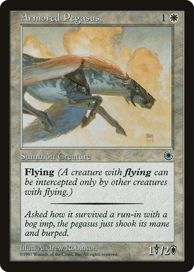 Armored Pegasus — Portal — Magic: The Gathering