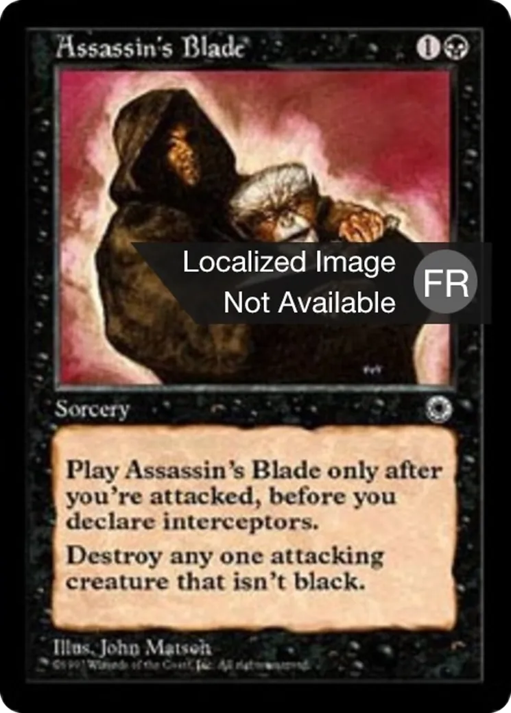 Lame de l'assassin — Portal — Magic: The Gathering