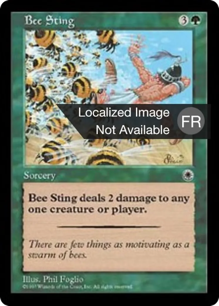 Piqûre d'abeille — Portal — Magic: The Gathering