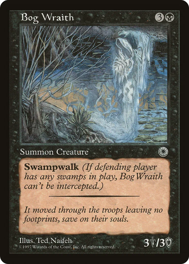 Bog Wraith — Portal — Magic: The Gathering