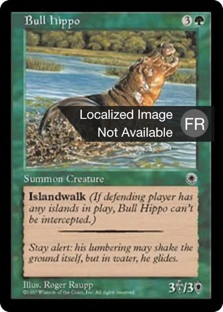 Hippopotame mâle — Portal — Magic: The Gathering