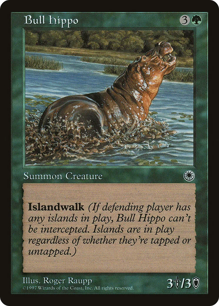 Hippopotame mâle — Portal — Magic: The Gathering