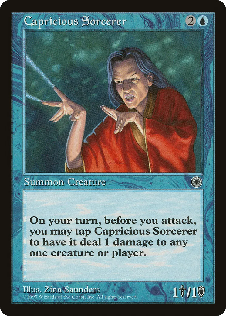Capricious Sorcerer — Portal — Magic: The Gathering