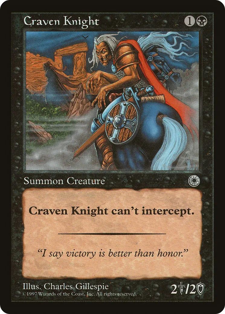 Craven Knight — Portal — Magic: The Gathering