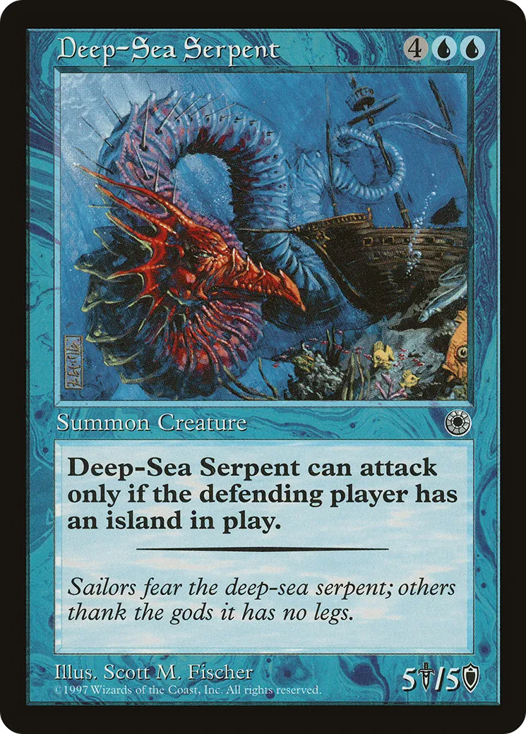 Deep-Sea Serpent — Portal — Magic: The Gathering