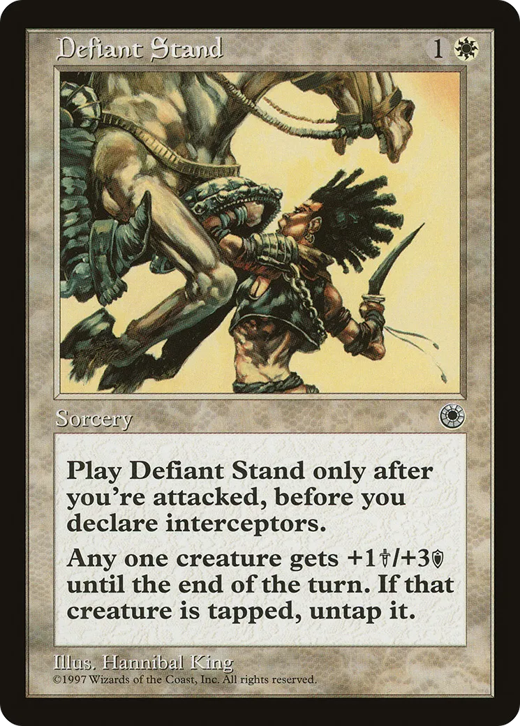 Defiant Stand — Portal — Magic: The Gathering