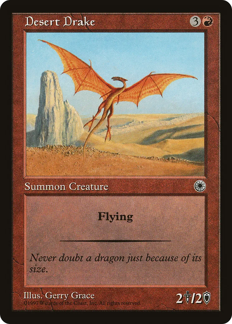 Desert Drake — Portal — Magic: The Gathering