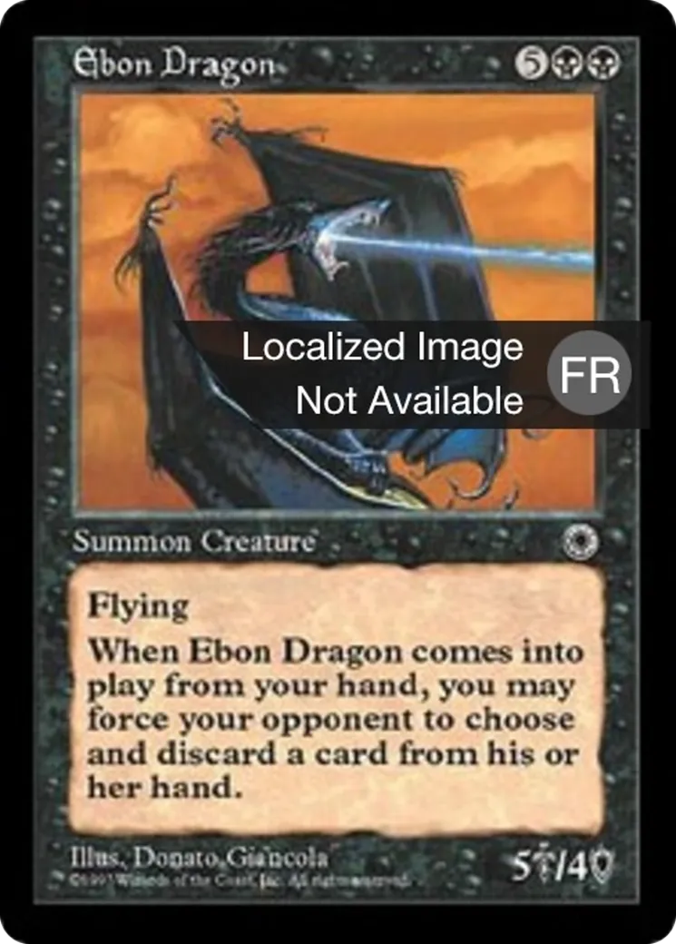 Dragon d'ébène — Portal — Magic: The Gathering