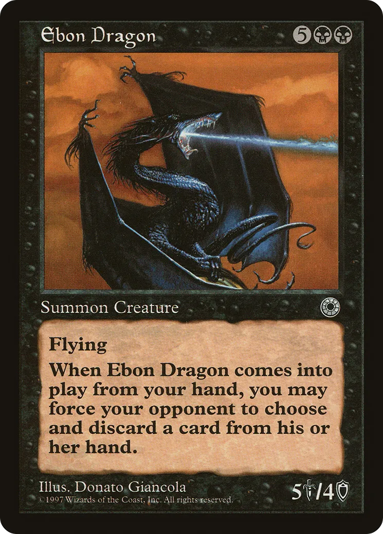 Ebon Dragon — Portal — Magic: The Gathering