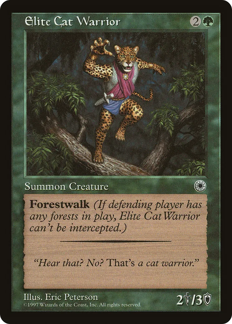 Elite Cat Warrior — Portal — Magic: The Gathering