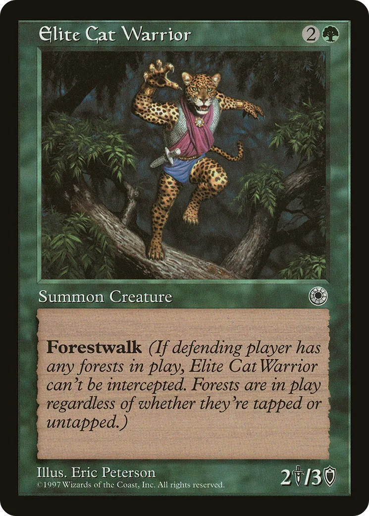Elite Cat Warrior — Portal — Magic: The Gathering