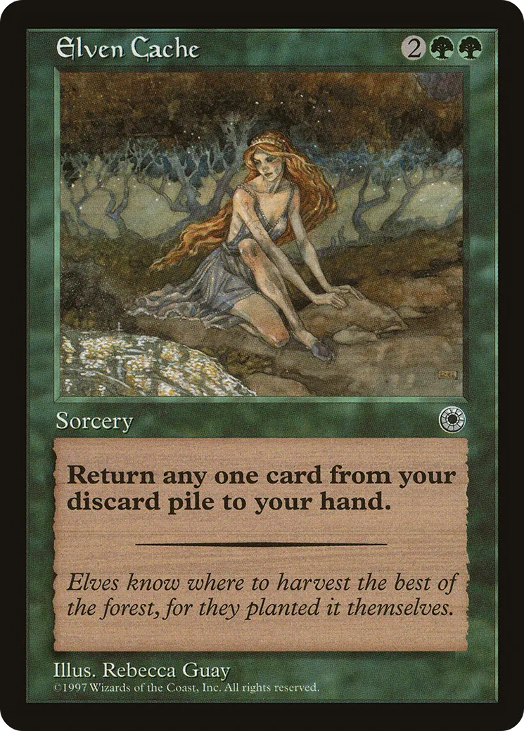 Elven Cache — Portal — Magic: The Gathering