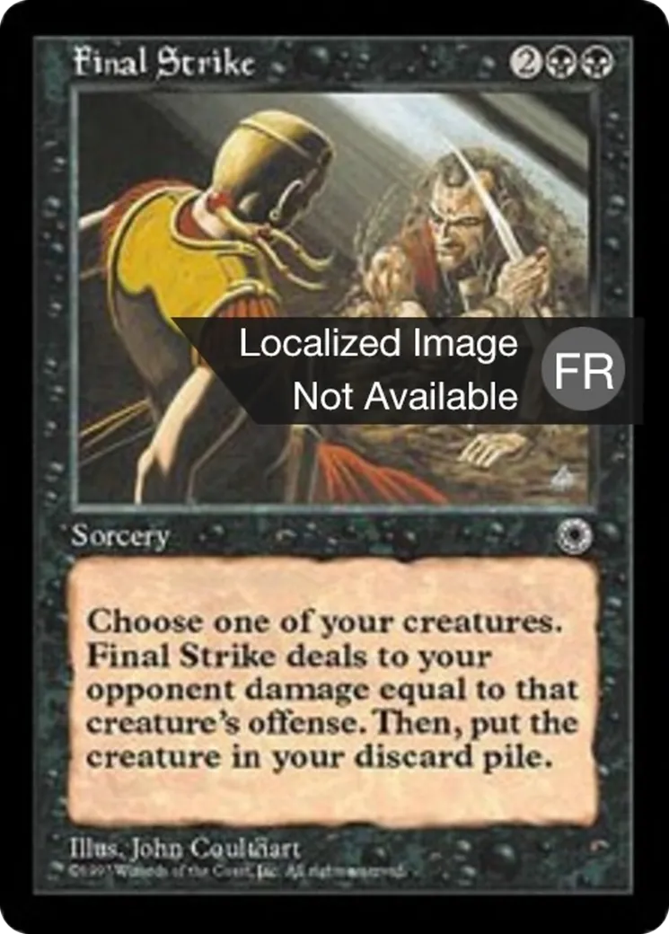 Frappe finale — Portal — Magic: The Gathering