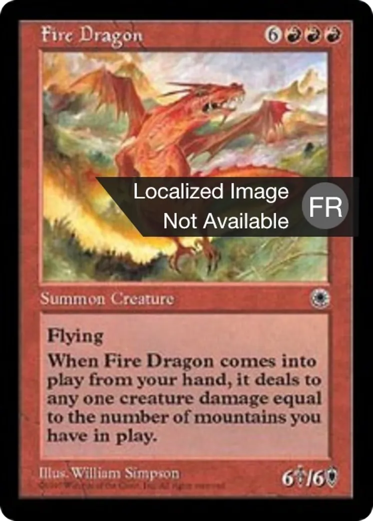 Dragon de feu — Portal — Magic: The Gathering
