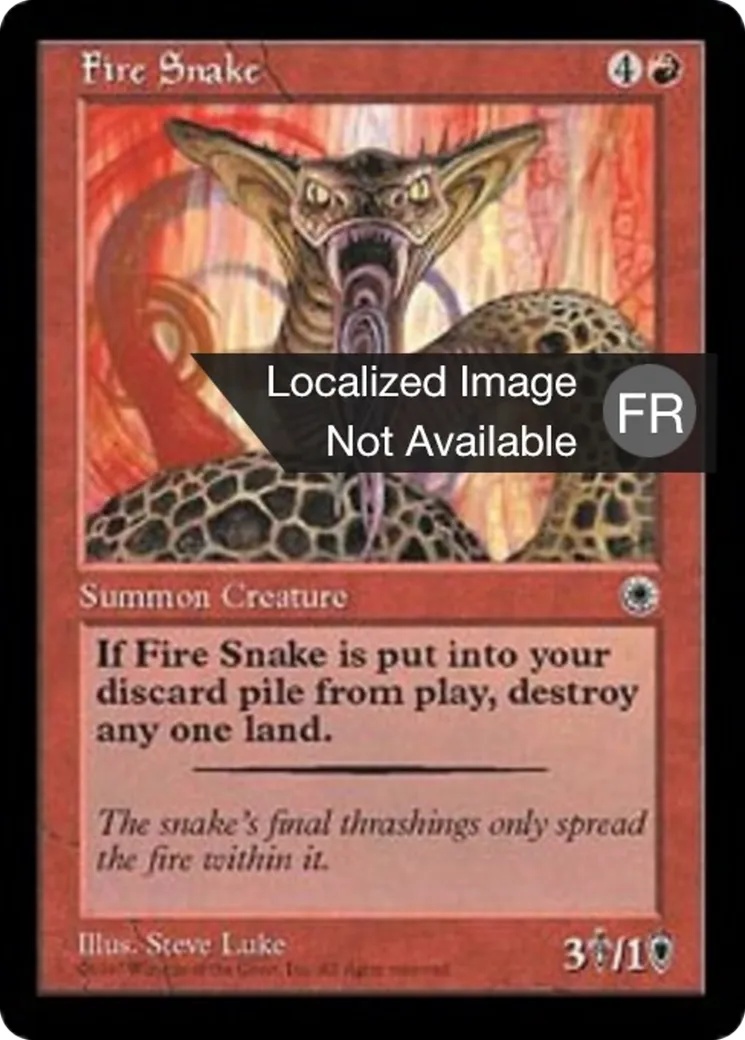 Serpent de feu — Portal — Magic: The Gathering