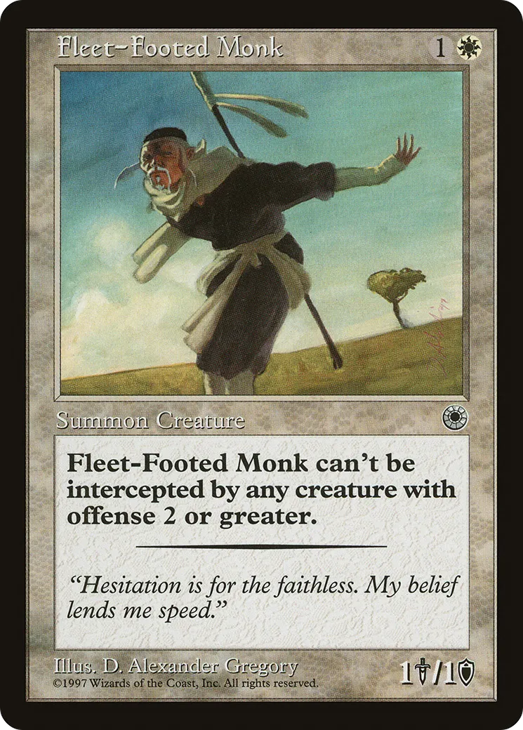 Fleet-Footed Monk — Portal — Magic: The Gathering