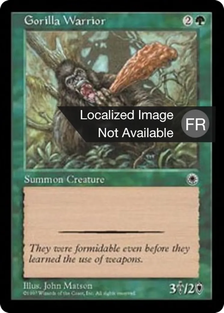Guerrier gorille — Portal — Magic: The Gathering