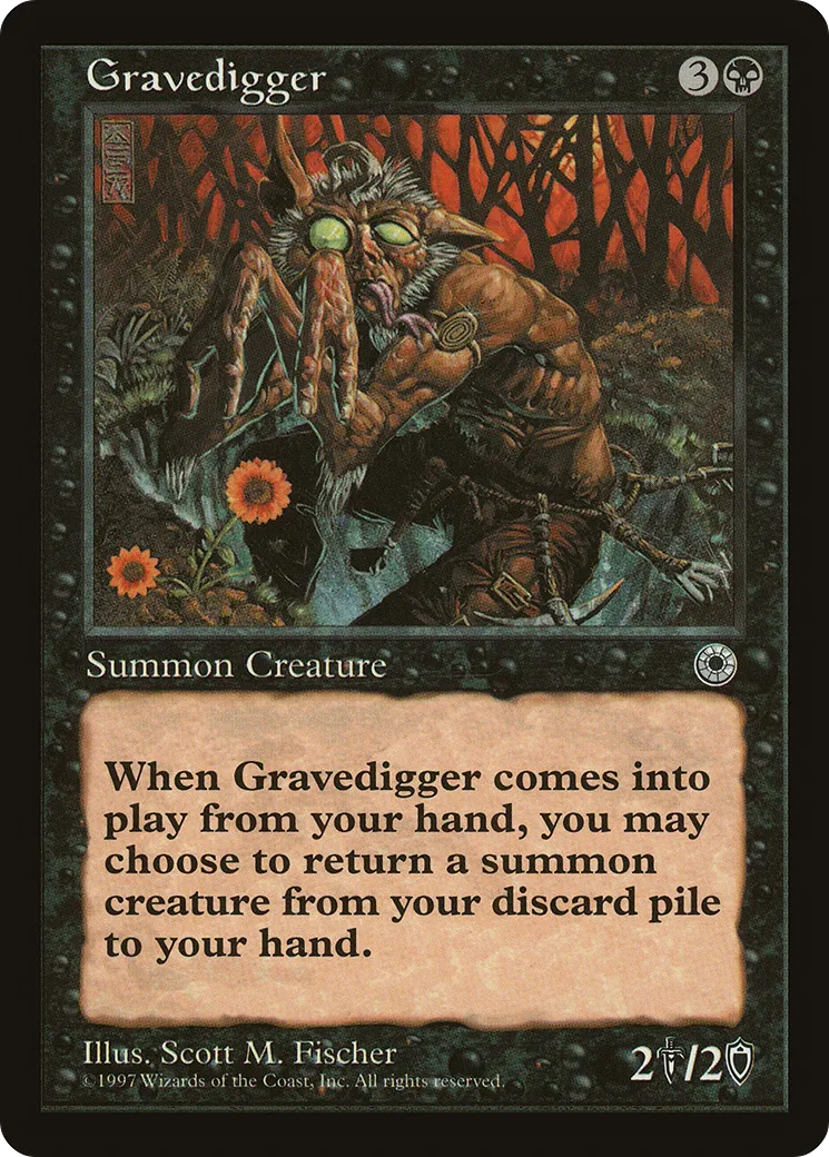 Gravedigger — Portal — Magic: The Gathering