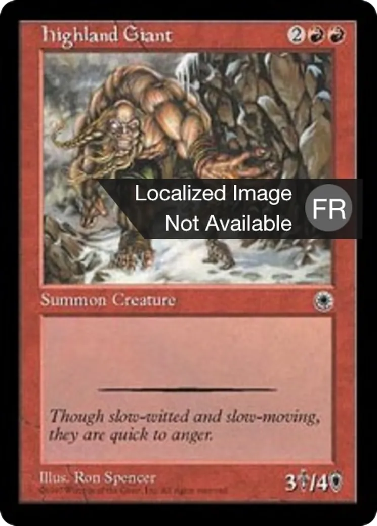 Géant des hautes terres — Portal — Magic: The Gathering