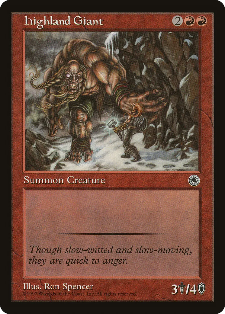 Highland Giant — Portal — Magic: The Gathering