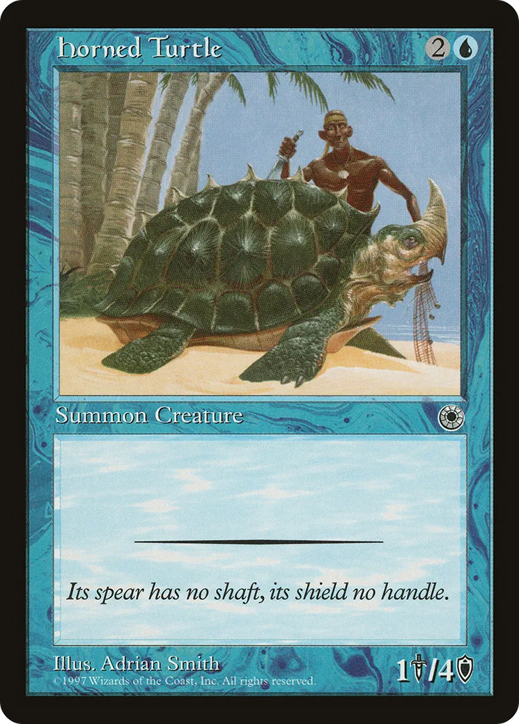 Horned Turtle — Portal — Magic: The Gathering