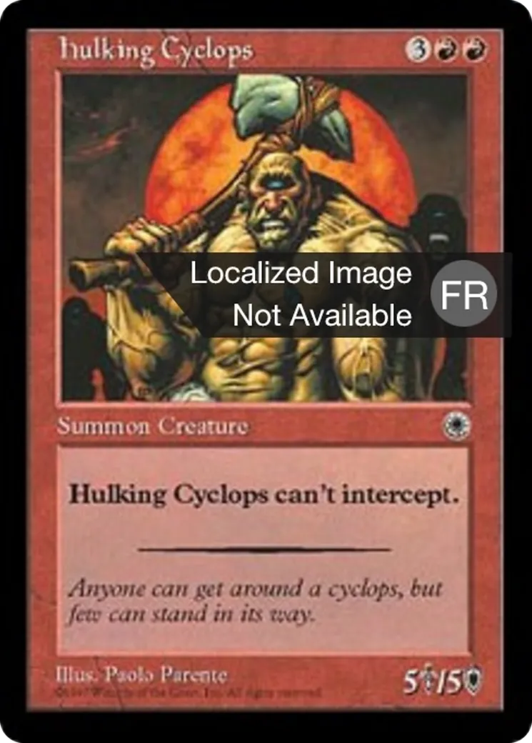 Cyclope lourdaud — Portal — Magic: The Gathering