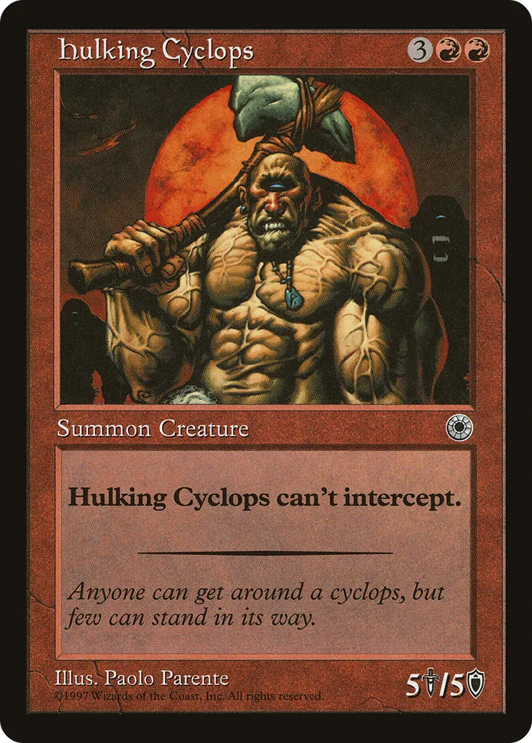 Hulking Cyclops — Portal — Magic: The Gathering