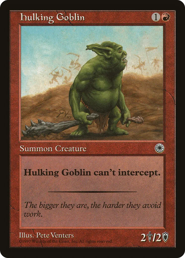 Hulking Goblin — Portal — Magic: The Gathering