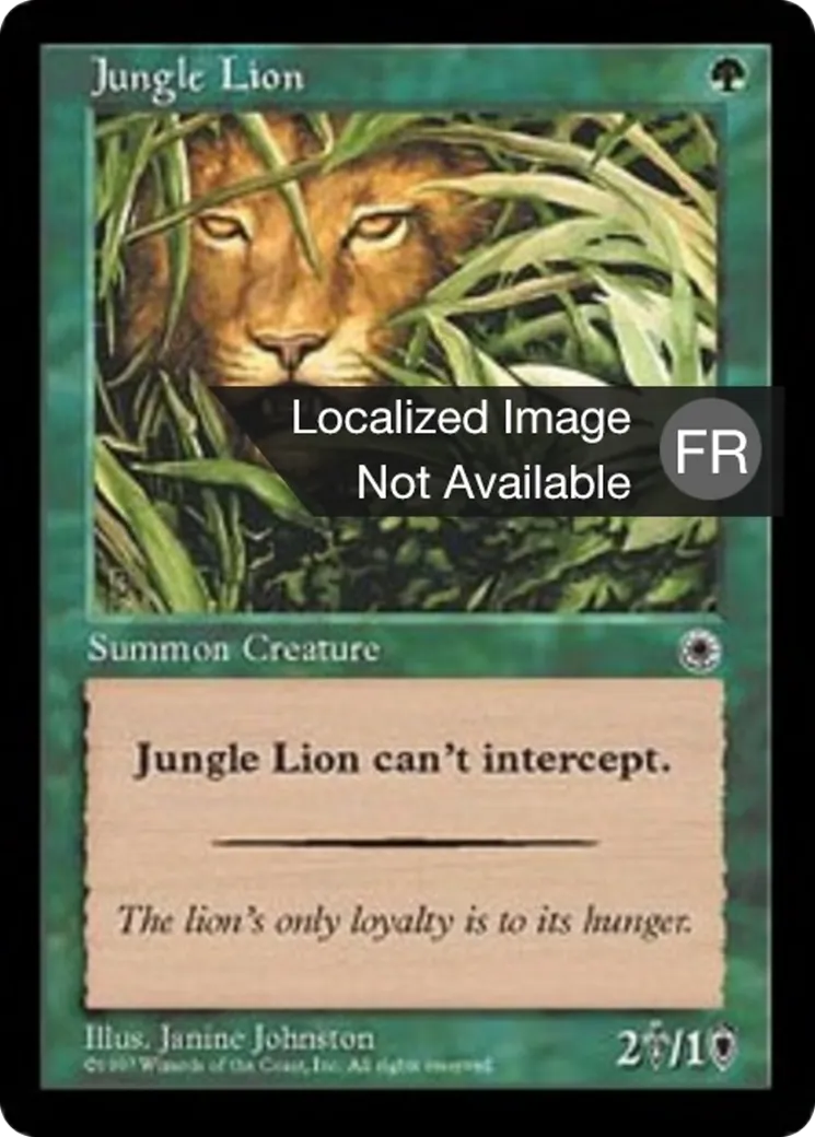 Lion des jungles — Portal — Magic: The Gathering