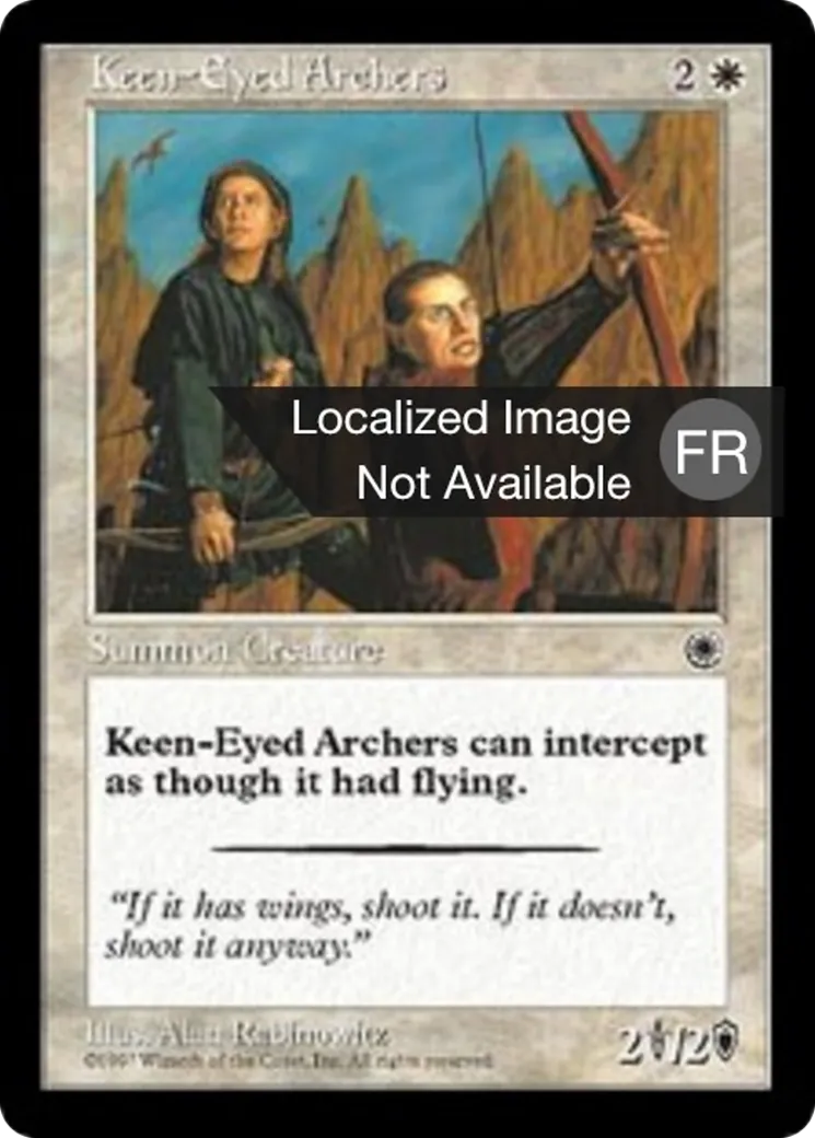 Archer aux yeux perçants — Portal — Magic: The Gathering