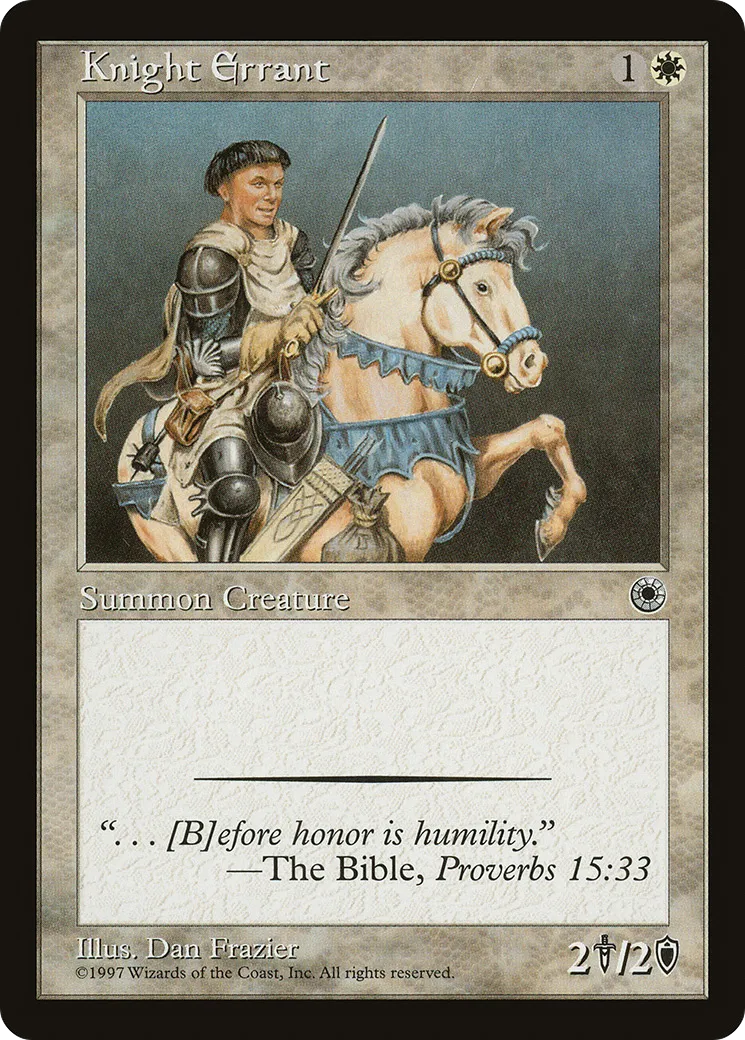 Knight Errant — Portal — Magic: The Gathering
