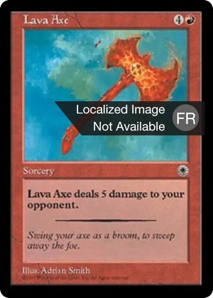 Hache de lave — Portal — Magic: The Gathering