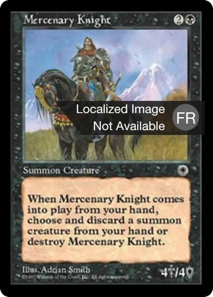 Chevalier mercenaire — Portal — Magic: The Gathering