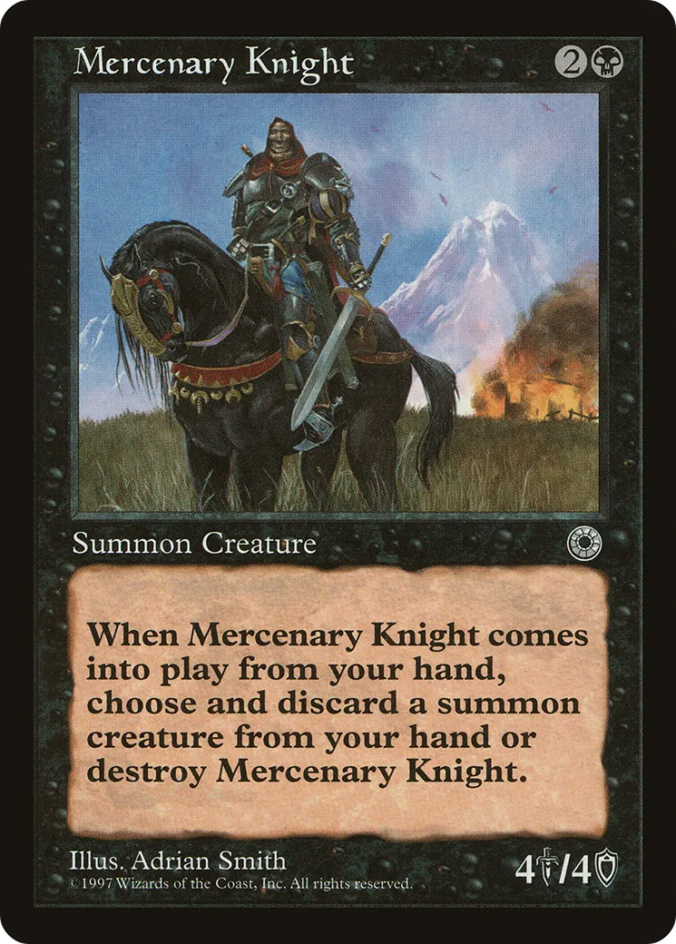 Mercenary Knight — Portal — Magic: The Gathering