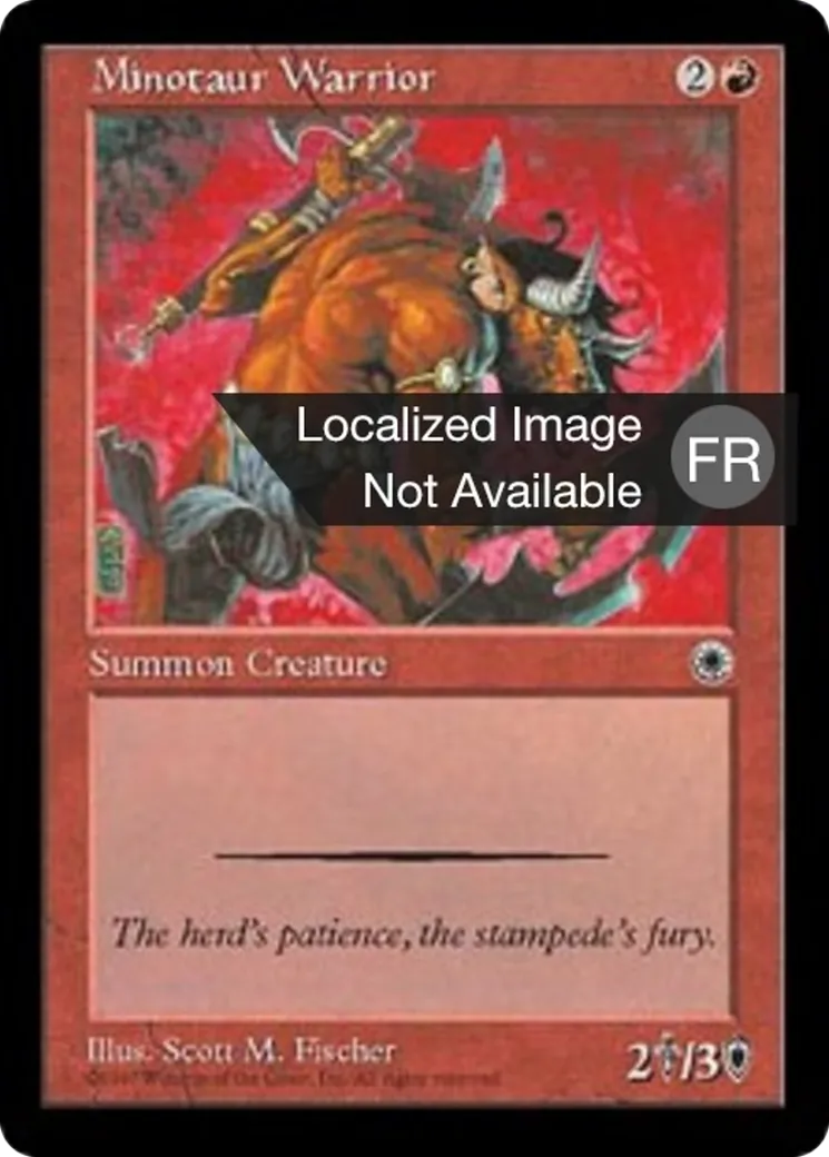 Guerrier minotaure — Portal — Magic: The Gathering
